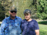 Wendell and Linda in their front yard in October 2002