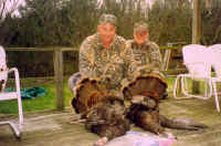A successful day in theTurkey Woods - Fred & Wendell - April 2002